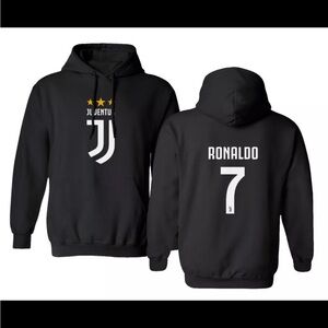 Soccer Shirt #7 Ronaldo CR7 Cristiano Juve Men's Hooded Sweatshirt